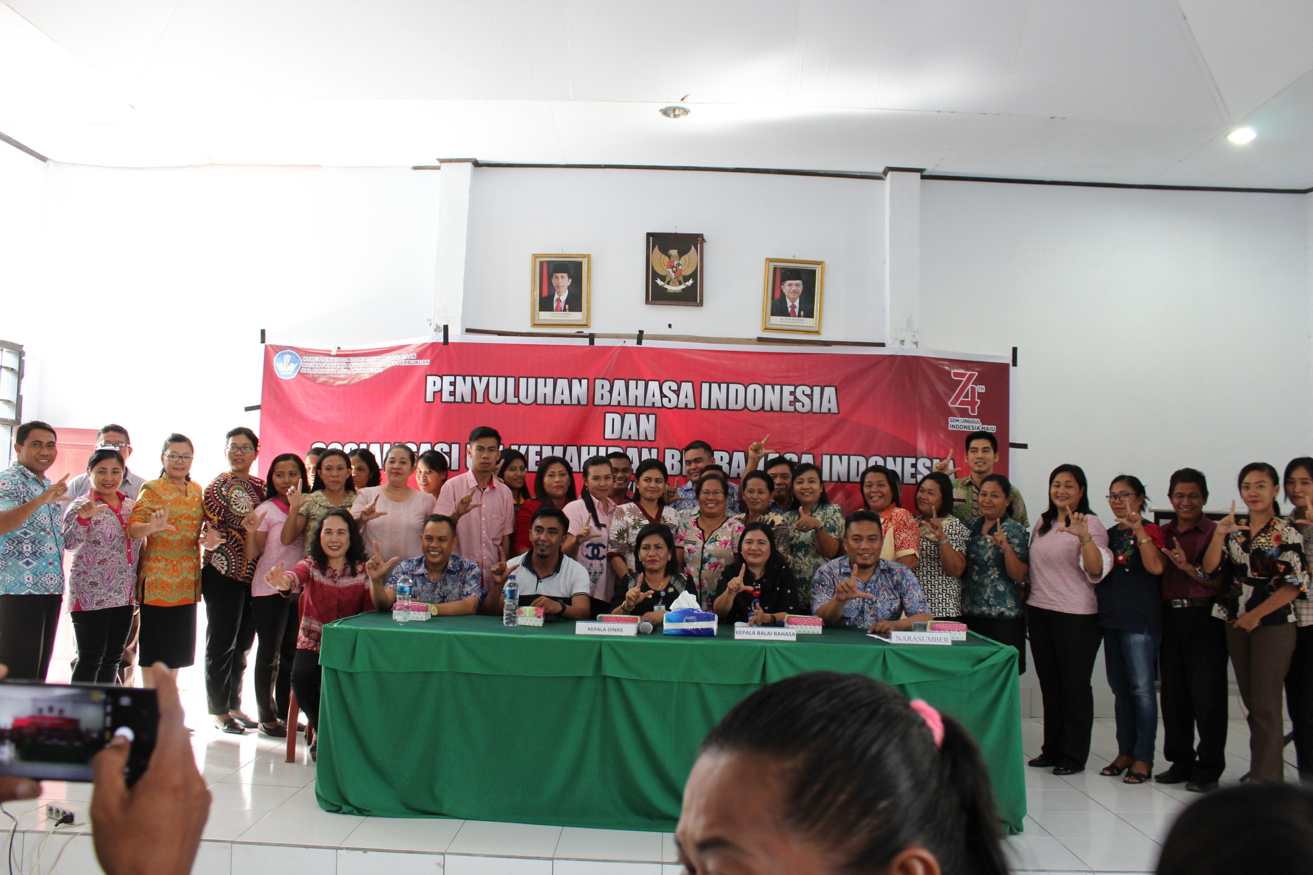 Penyuluhan Bahasa Indonesia dan Sosialisasi Uji Kemahiran Berbahsa Indonesia di Talaud